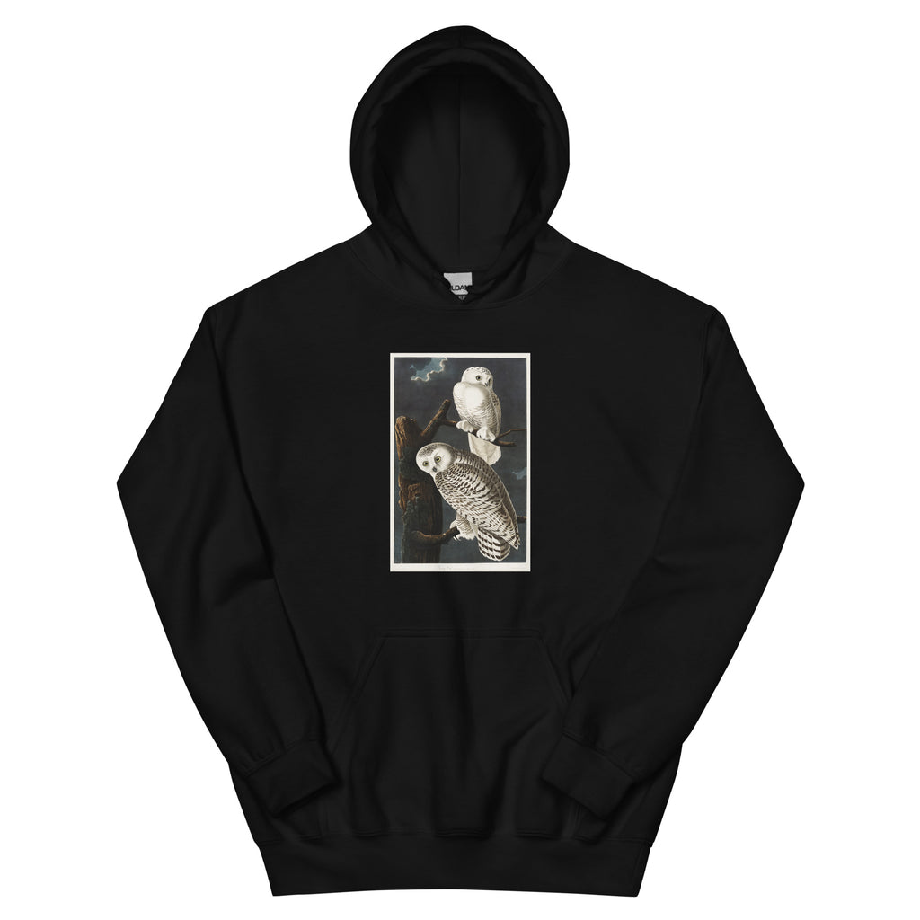 Black Hoodie Snowy Owl Essential