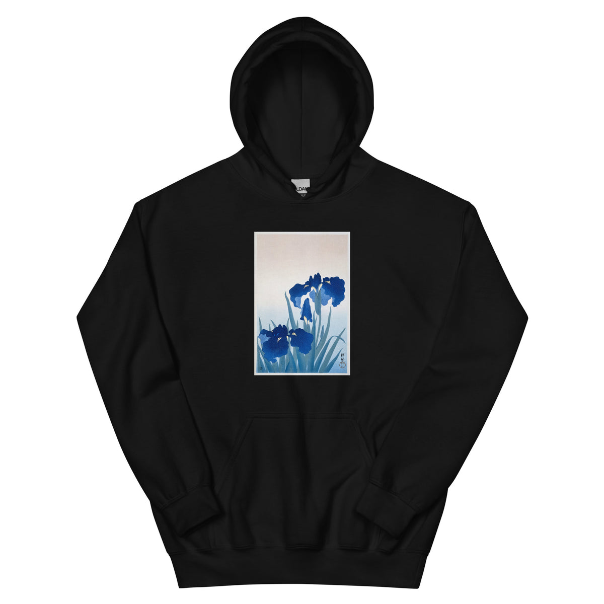 Black Hoodie Iris Flowers - Ohara Koson 1925 Essential