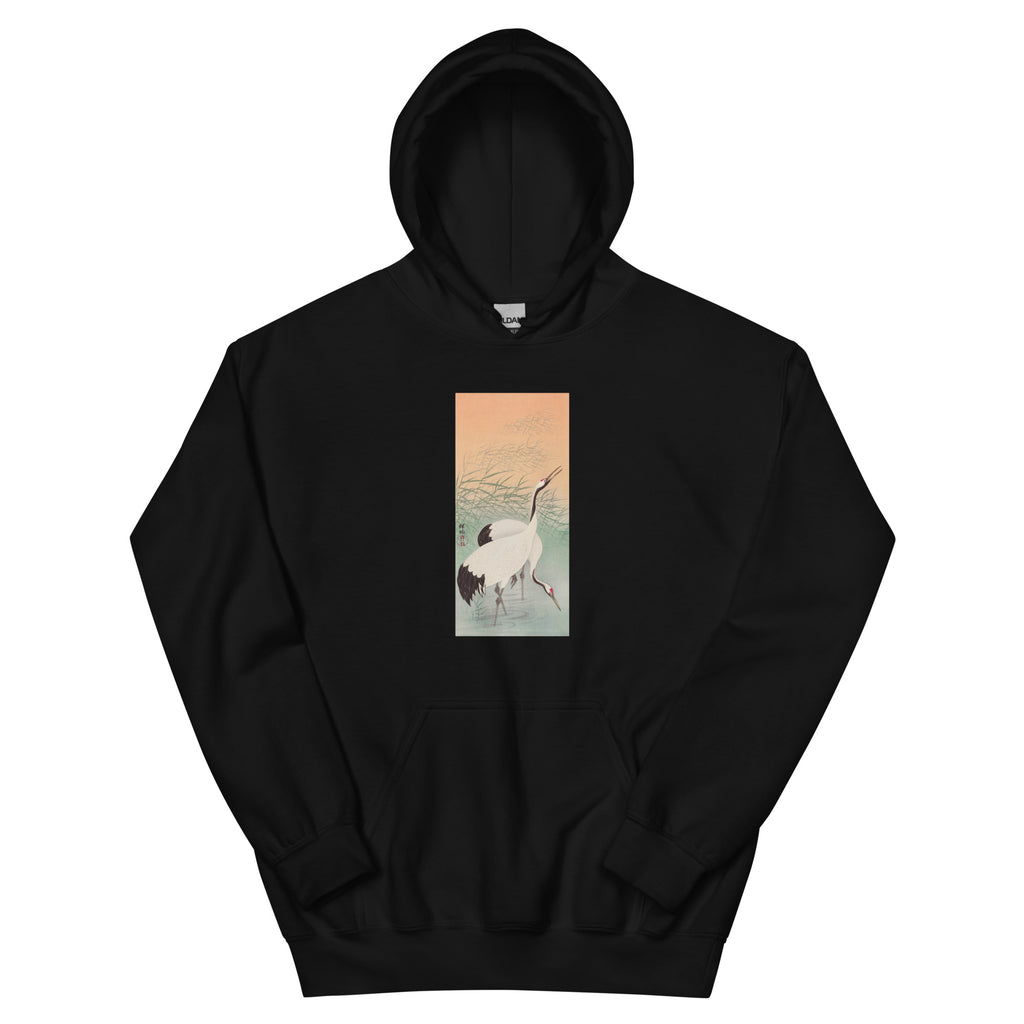 Black Hoodie Two Cranes - Ohara Koson 1925 Essential