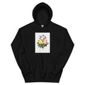 Black Hoodie Yellow Rose And Cabbage Rose - Pierre-Joseph Redoute 1759 Essential