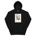 Black Hoodie Cabbage Rose - Pierre-Joseph Redoute 1759 Essential