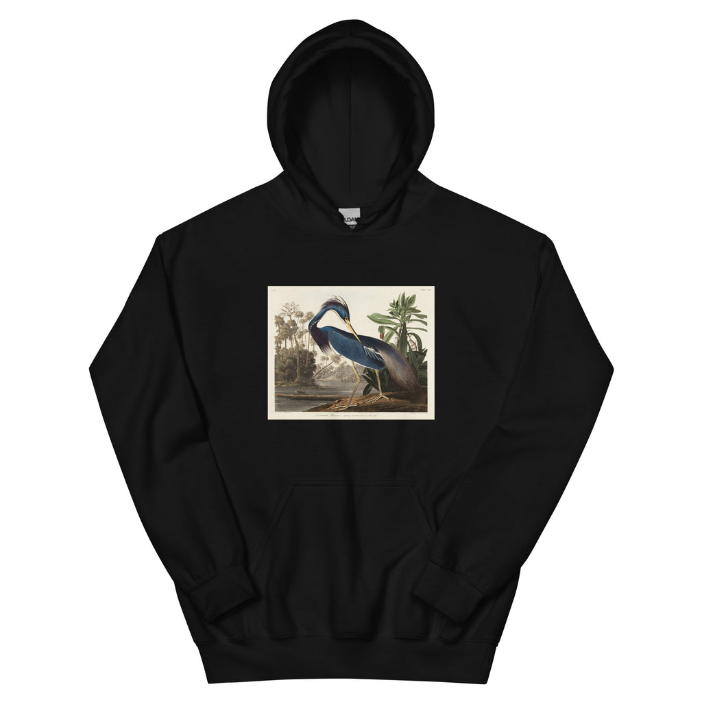 Black Hoodie Louisiana Heron Essential