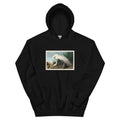 Black Hoodie White Heron Essential