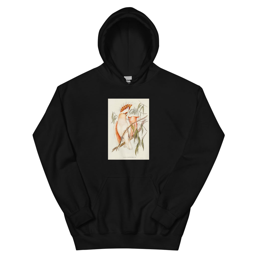 Black Hoodie Leadbeater S Cockatoo Cacatua Leadbeaterii Illustrated - Elizabeth Gould 1804 Essential