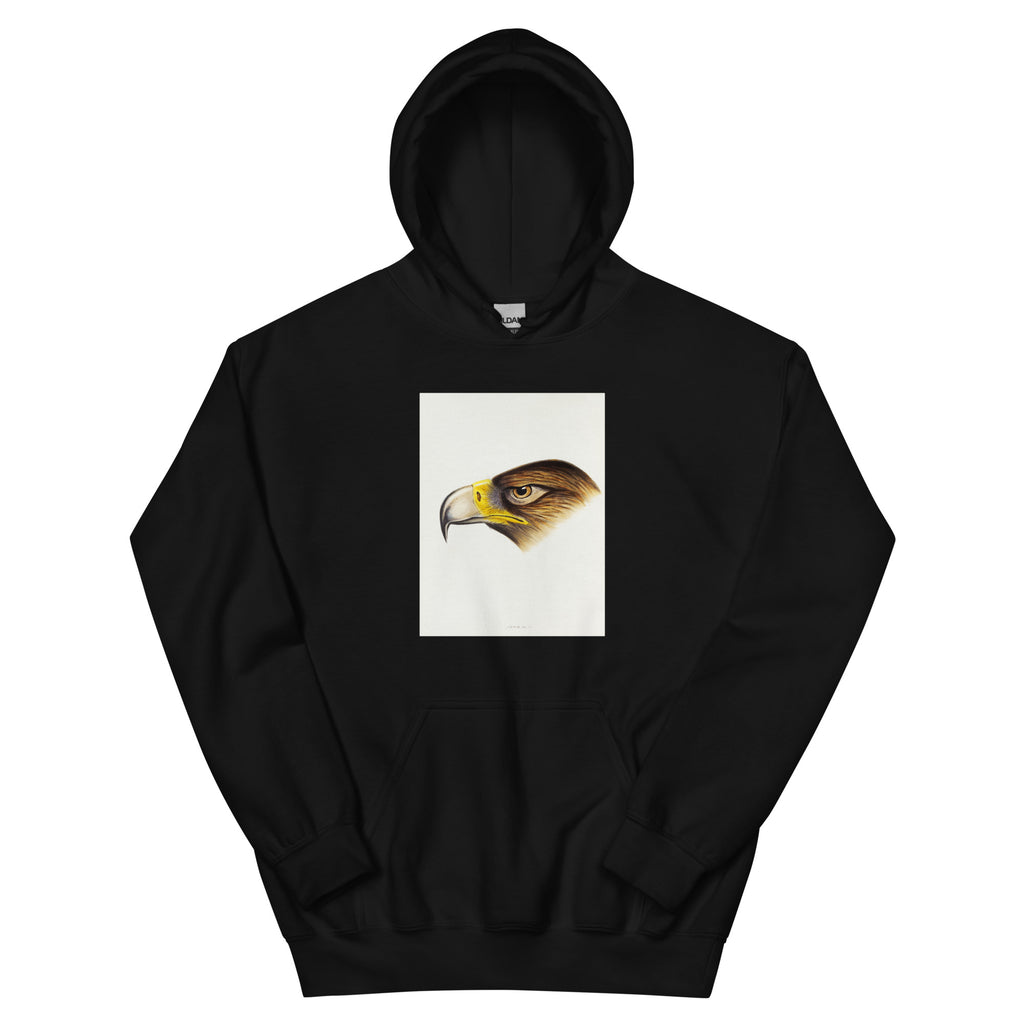 Black Hoodie Wedge-Tailed Eagle Aquila Fucosa Illustrated Essential