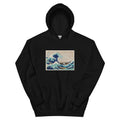 Black Hoodie Katsushika Hokusai S The Great Wave Off Kanagawa Famous Vintage Woodblock Print For Wall Art And Poster Essential
