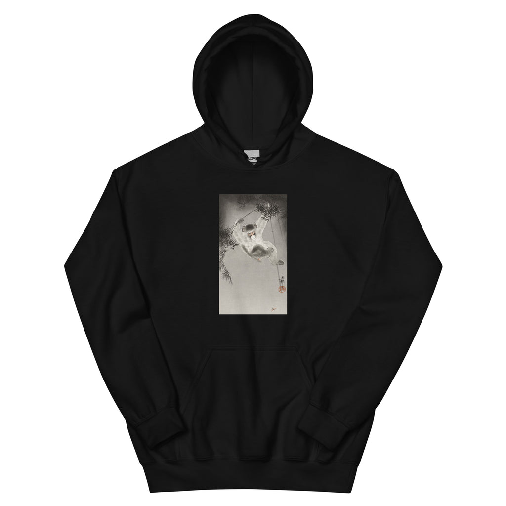 Black Hoodie Monkey Hanging - Ohara Koson 1900 Essential