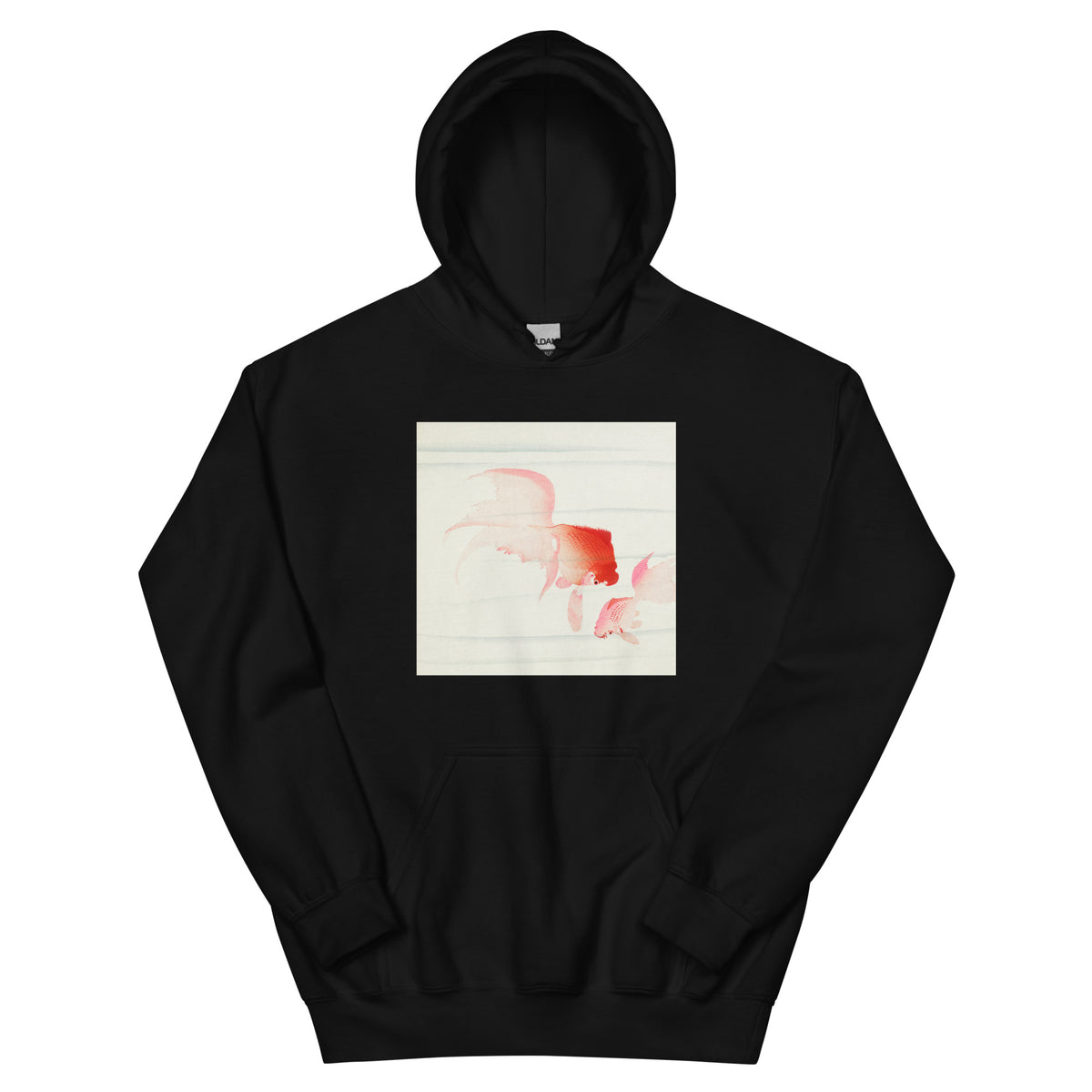 Black Hoodie Gold Fish - Ohara Koson 1900 Essential