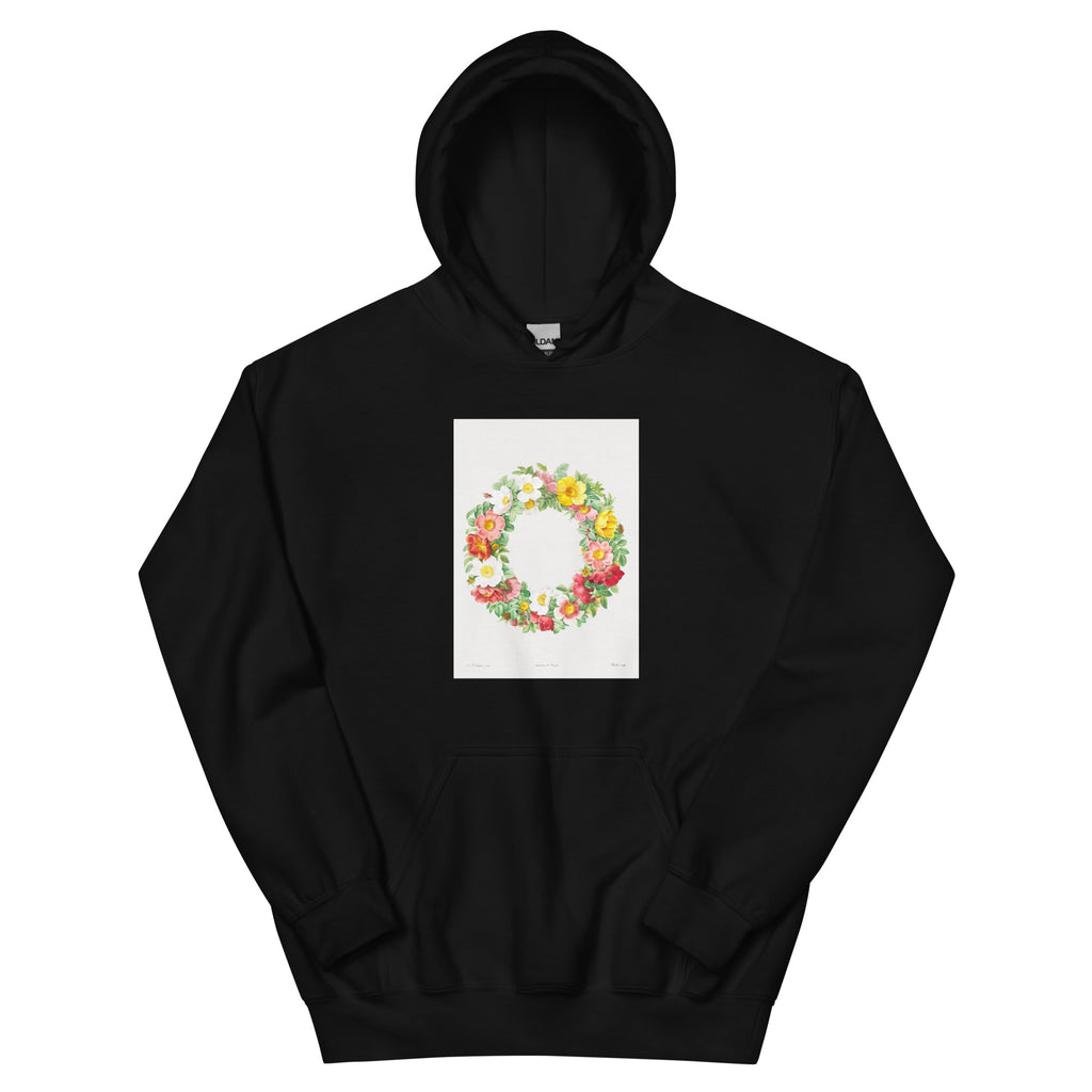 Black Hoodie Roses Essential
