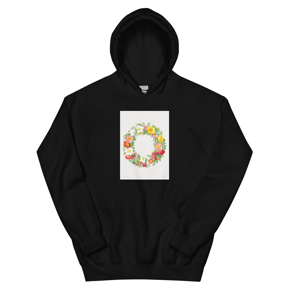 Black Hoodie Roses Essential