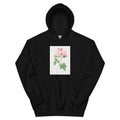 Black Hoodie Italian Damask Rose Also Known As The Four Seasons Of Italy Rosa Damascena Italica Essential