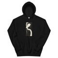 Black Hoodie Heron In Snow Essential