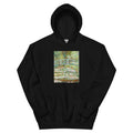 Black Hoodie Bridge Over A Pond Of Water Lilies Essential