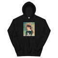 Black Hoodie Young Girl On A Bench Fillette Sur Un Banc Painting In High Resolution Essential