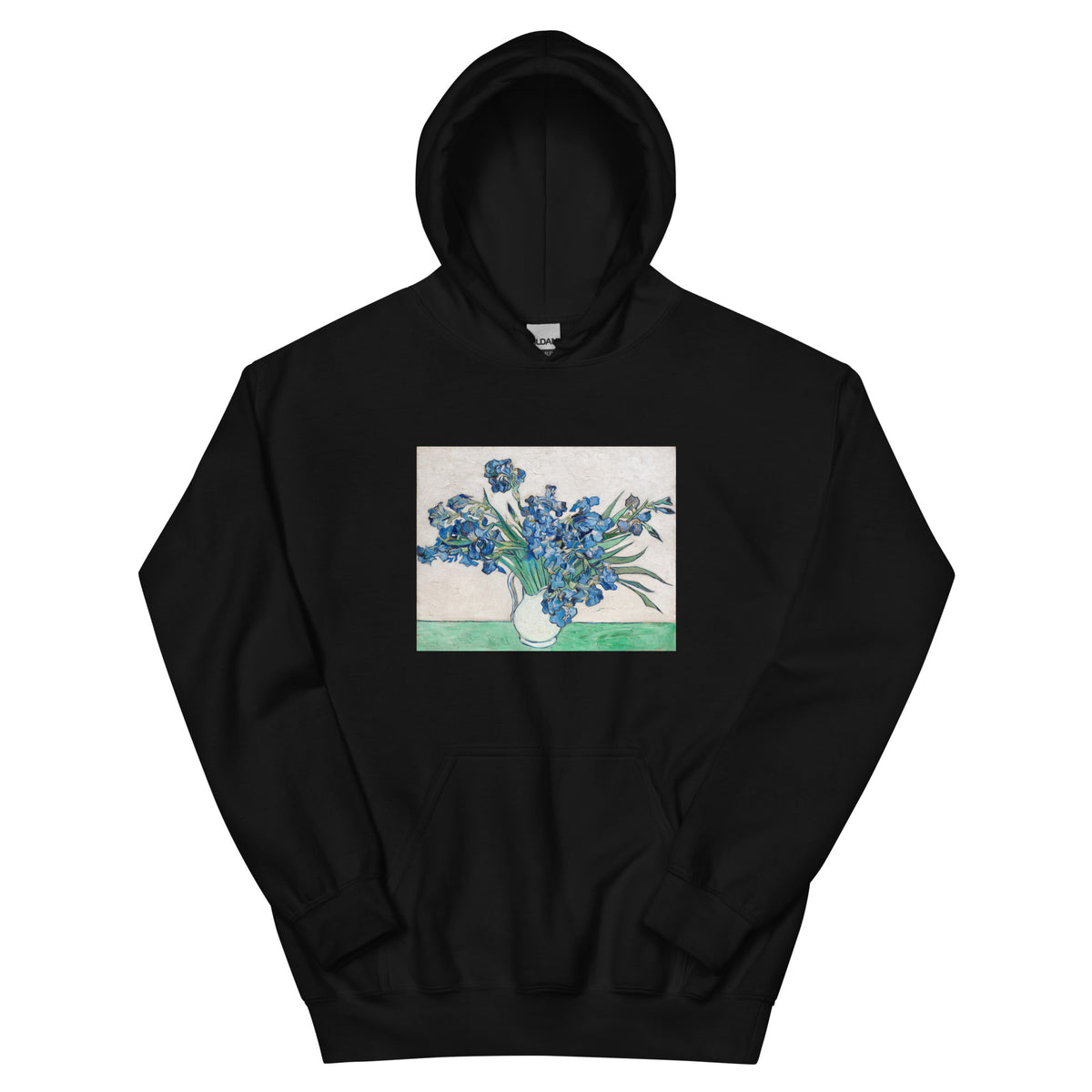 Black Hoodie Vincent Van Gogh S Irises Essential