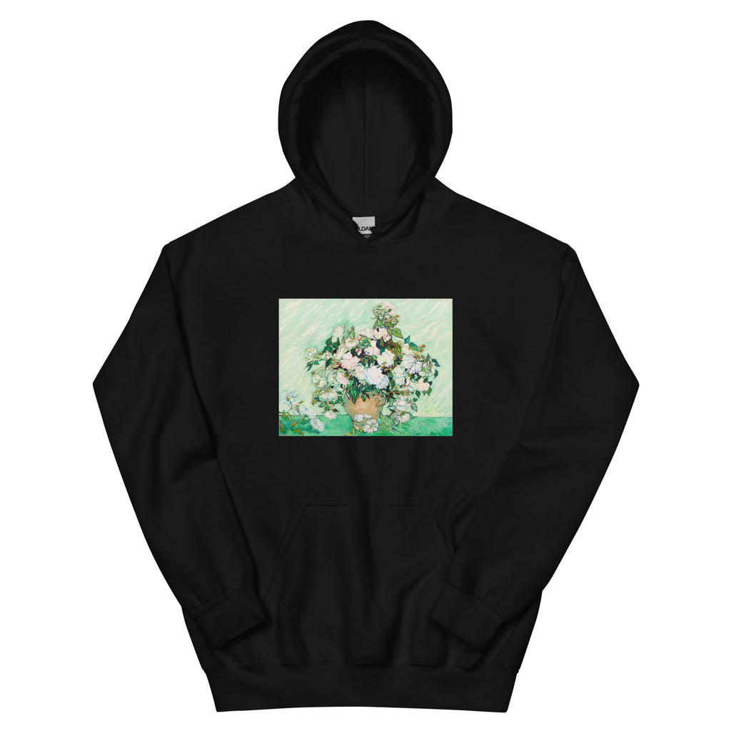 Black Hoodie Roses Van Gogh Nga Essential