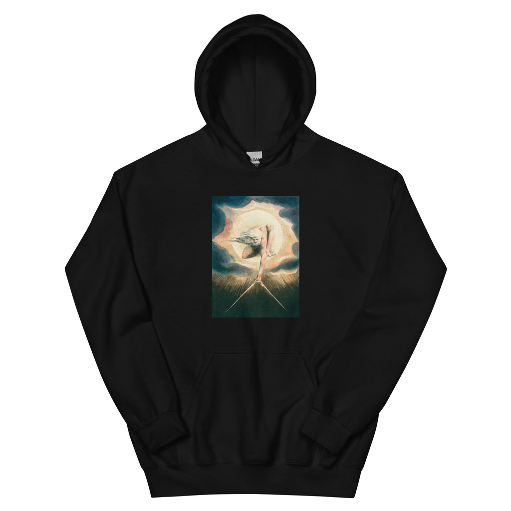 Black Hoodie Ancient Of Days Setting A Compass To The Earth Illustration - William Blake 1794 Essential