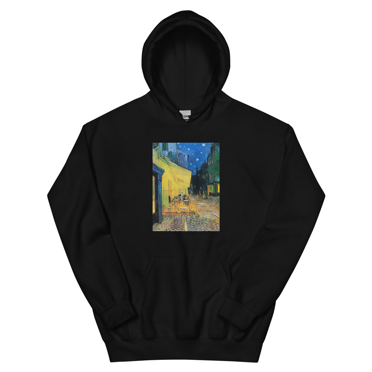 Black Hoodie Vincent Van Gogh S Cafe Terrace At Night Famous Painting Essential