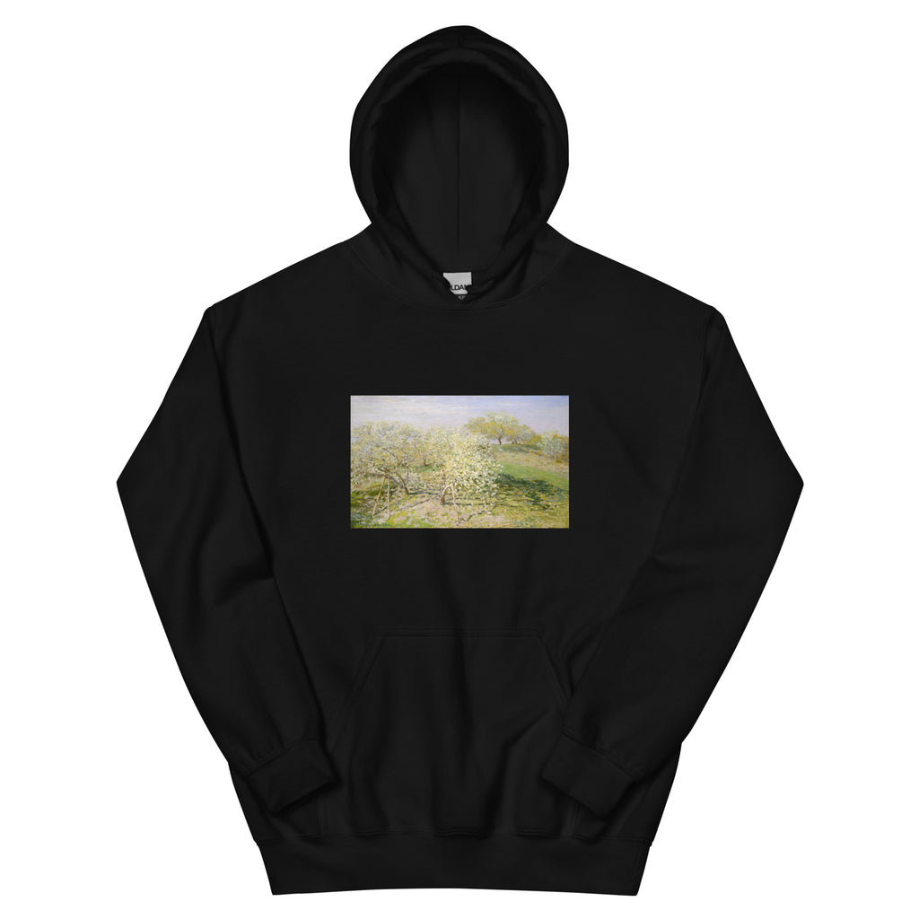 Black Hoodie Spring Fruit Trees In Bloom Essential