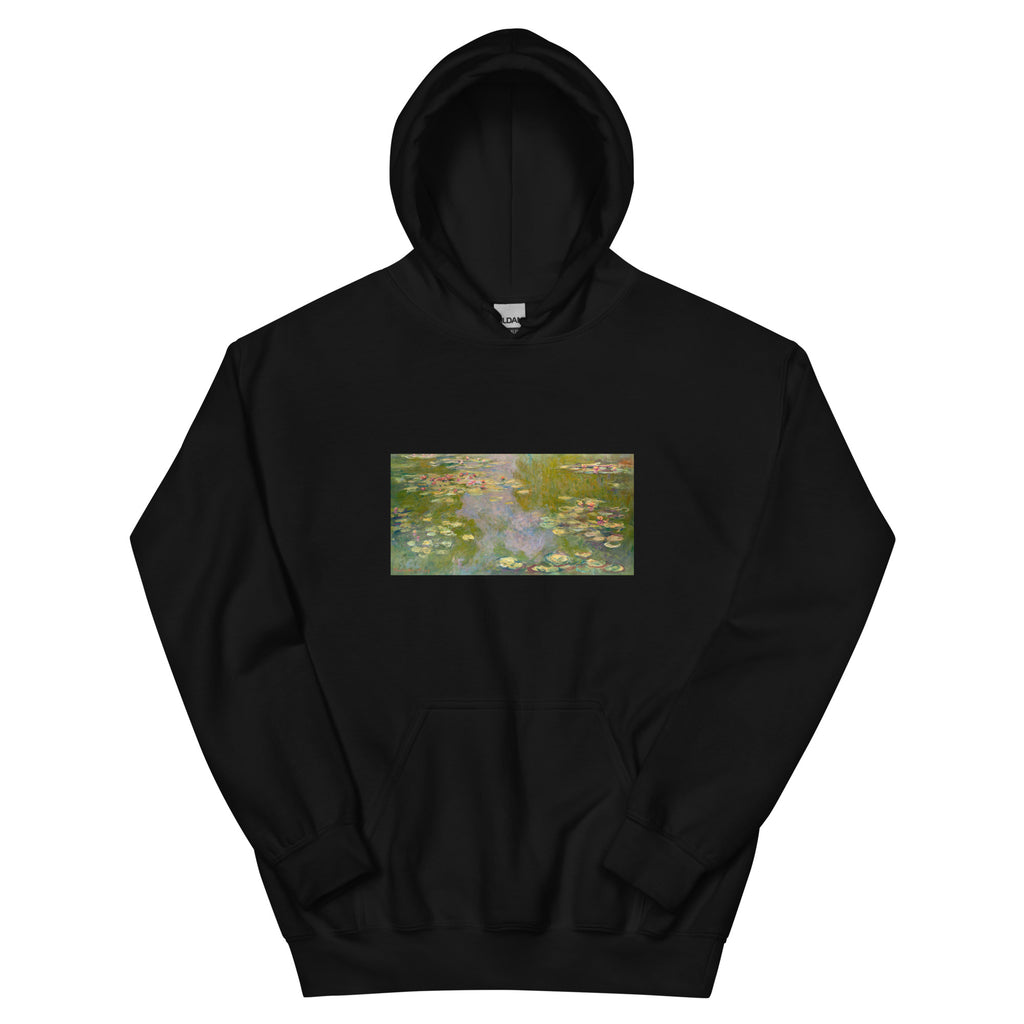 Black Hoodie Water Lilies Essential