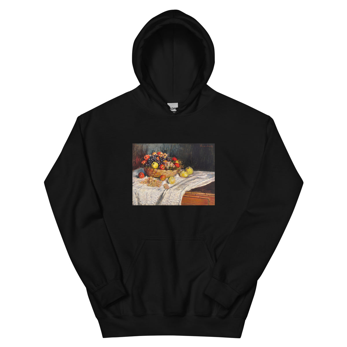 Black Hoodie Apples And Grapes Essential