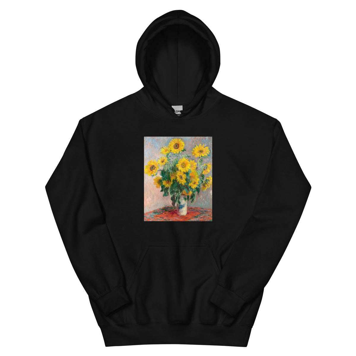 Black Hoodie Bouquet Of Sunflowers Essential