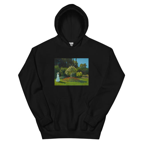 Black Hoodie Claude Monet S Lady In The Garden Famous Painting Essential