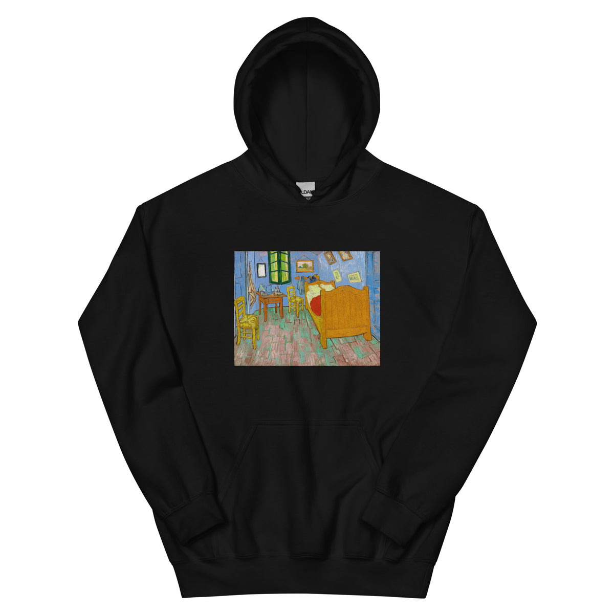 Black Hoodie Vincent Van Gogh S The Bedroom Famous Painting Essential