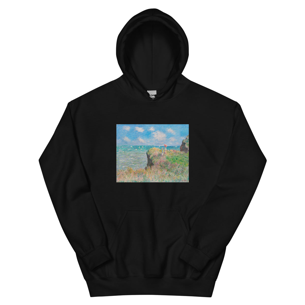 Black Hoodie Cliff Walk At Pourville Essential