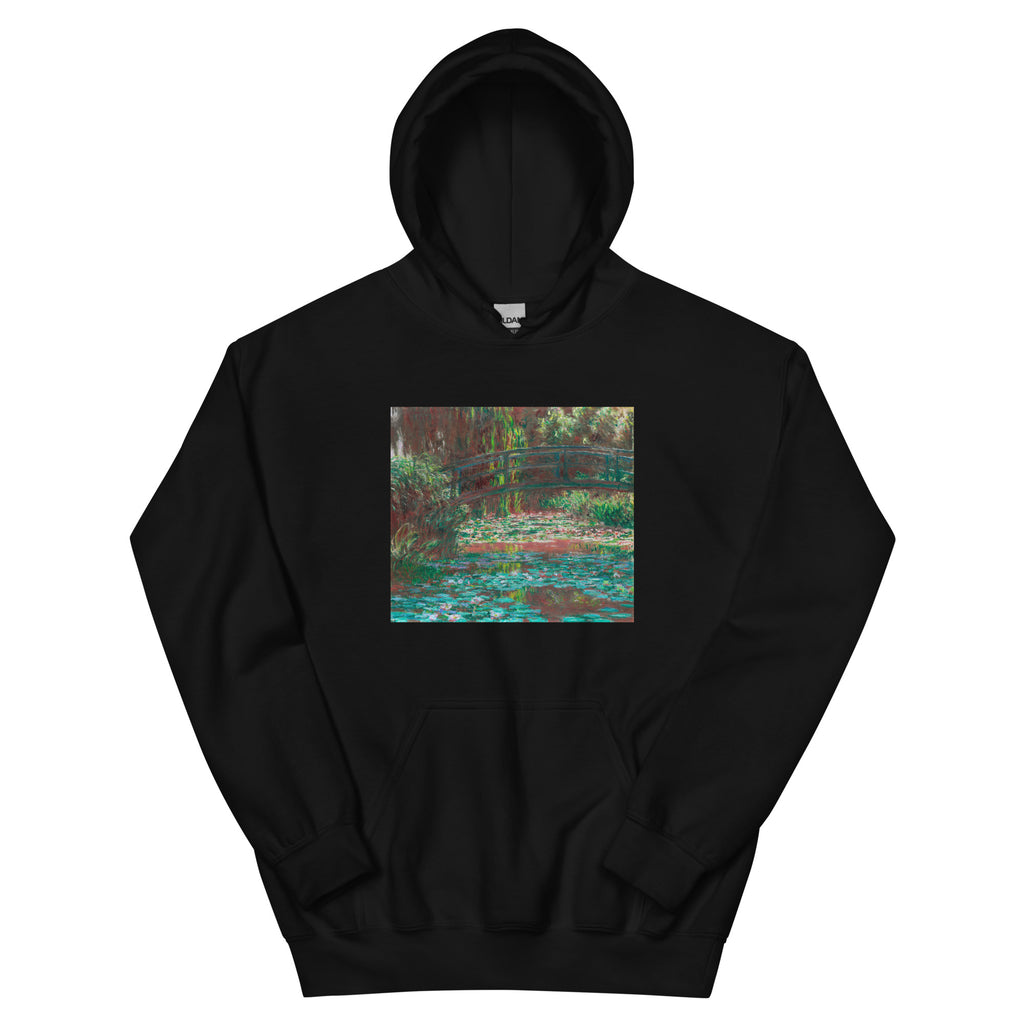 Black Hoodie Water Lily Pond Essential