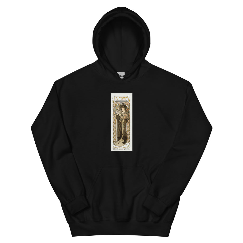 Black Hoodie La Tosca Sarah Bernhardt - Alphonse Maria Mucha 1869 Essential