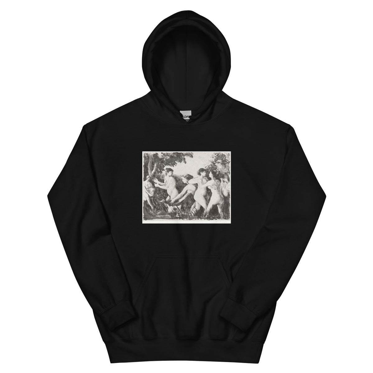 Black Hoodie Bathers Wrestling Essential