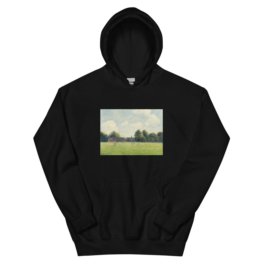 Black Hoodie Hampton Court Green Essential