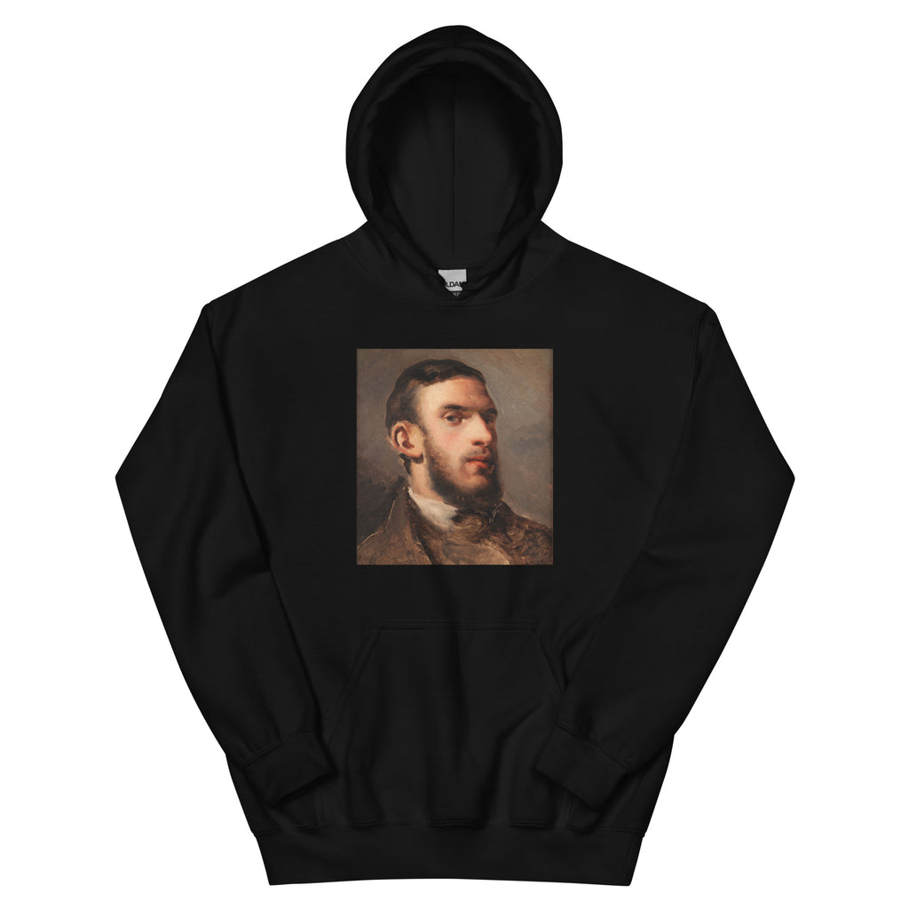 Black Hoodie Self-Portrait Painting In High Resolution Essential