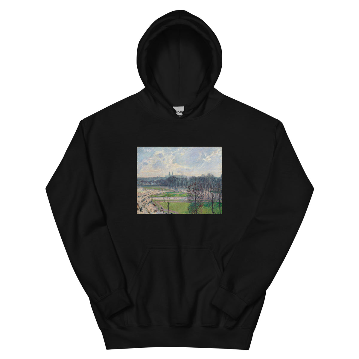 Black Hoodie The Garden Of The Tuileries On A Winter Afternoon Essential