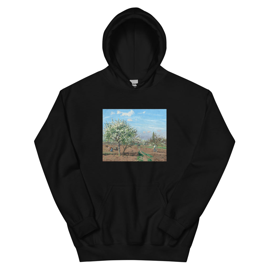 Black Hoodie Orchard In Bloom Louveciennes Essential