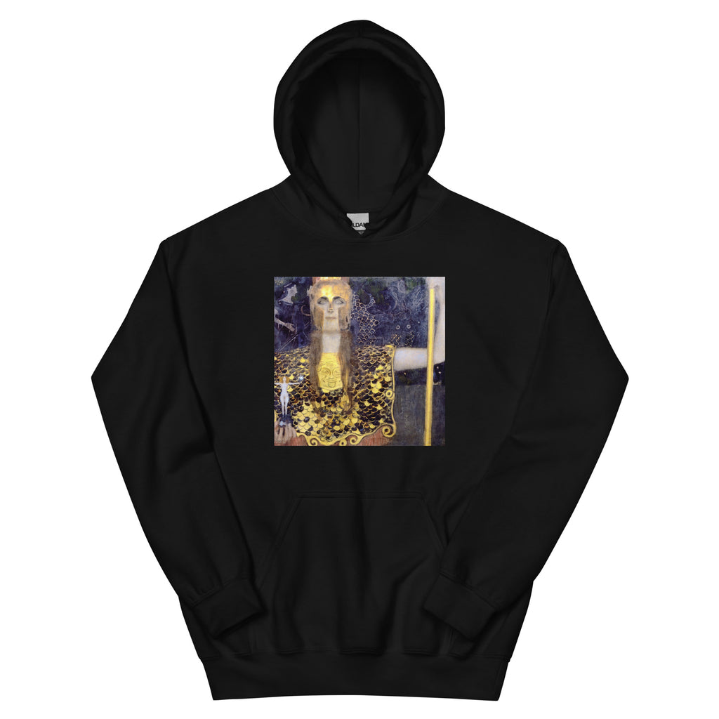 Black Hoodie Gustav Klimt Pallas Athena Famous Painting Essential