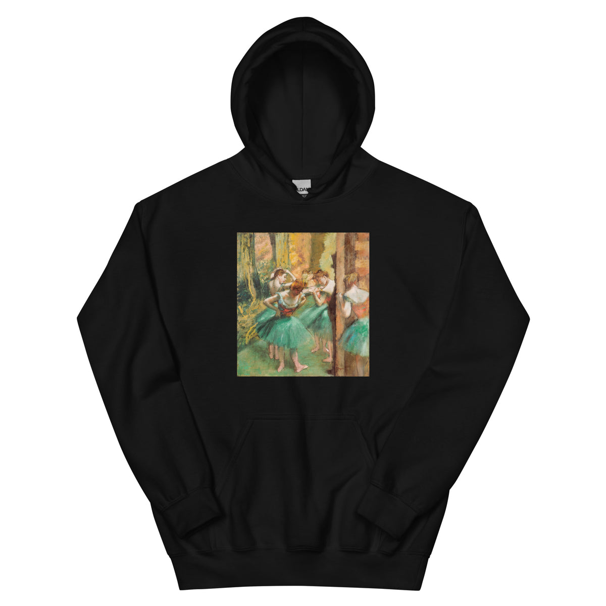 Black Hoodie Dancers Pink And Green Essential