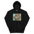 Black Hoodie Two Dancers Half Length Essential