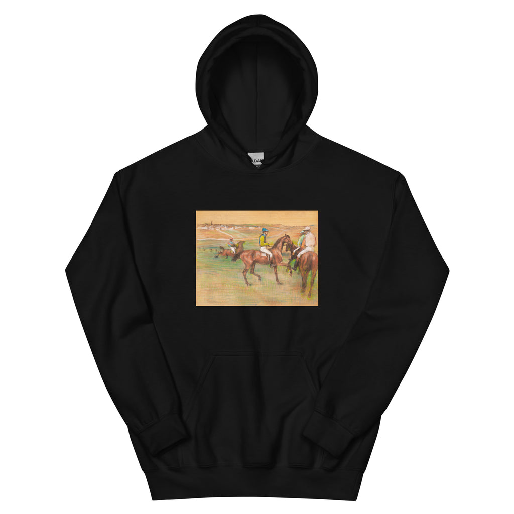 Black Hoodie Race Horses Essential