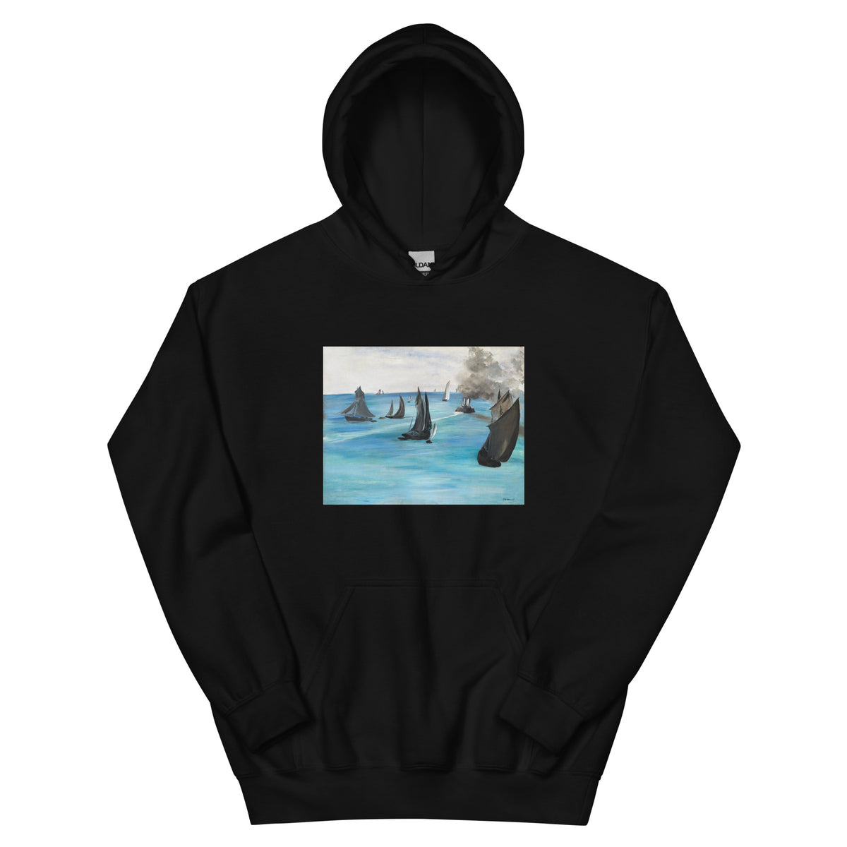 Black Hoodie Sea View Calm Weather Vue De Mer Temps Calme Essential