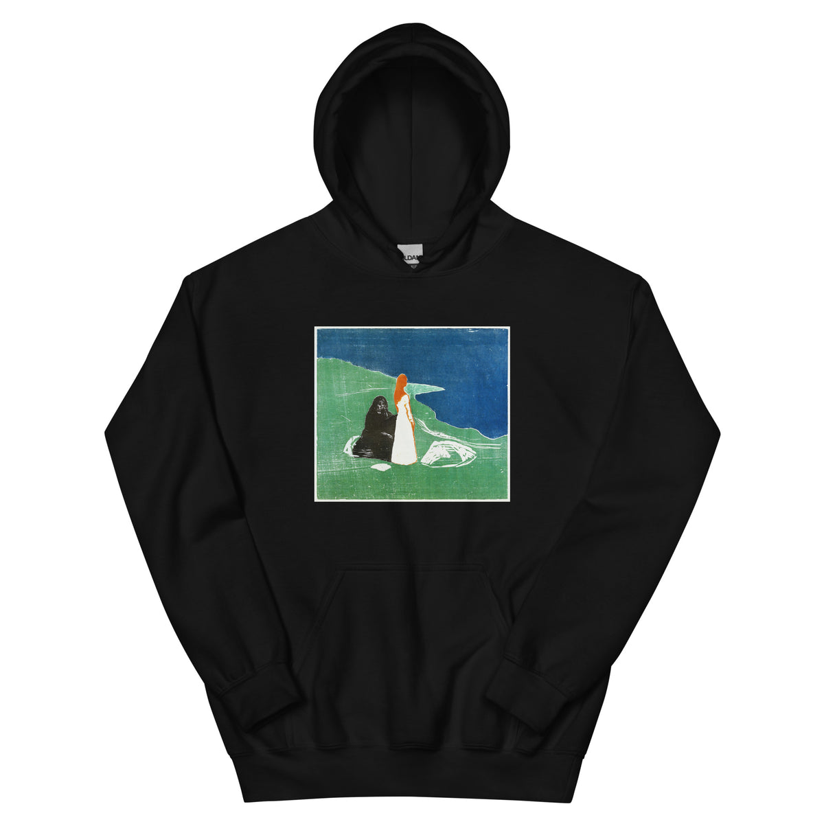Black Hoodie Two Women On The Shore Essential