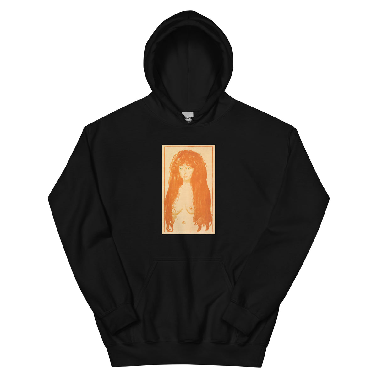 Black Hoodie The Sin Woman With Red Hair And Green Eyes Essential