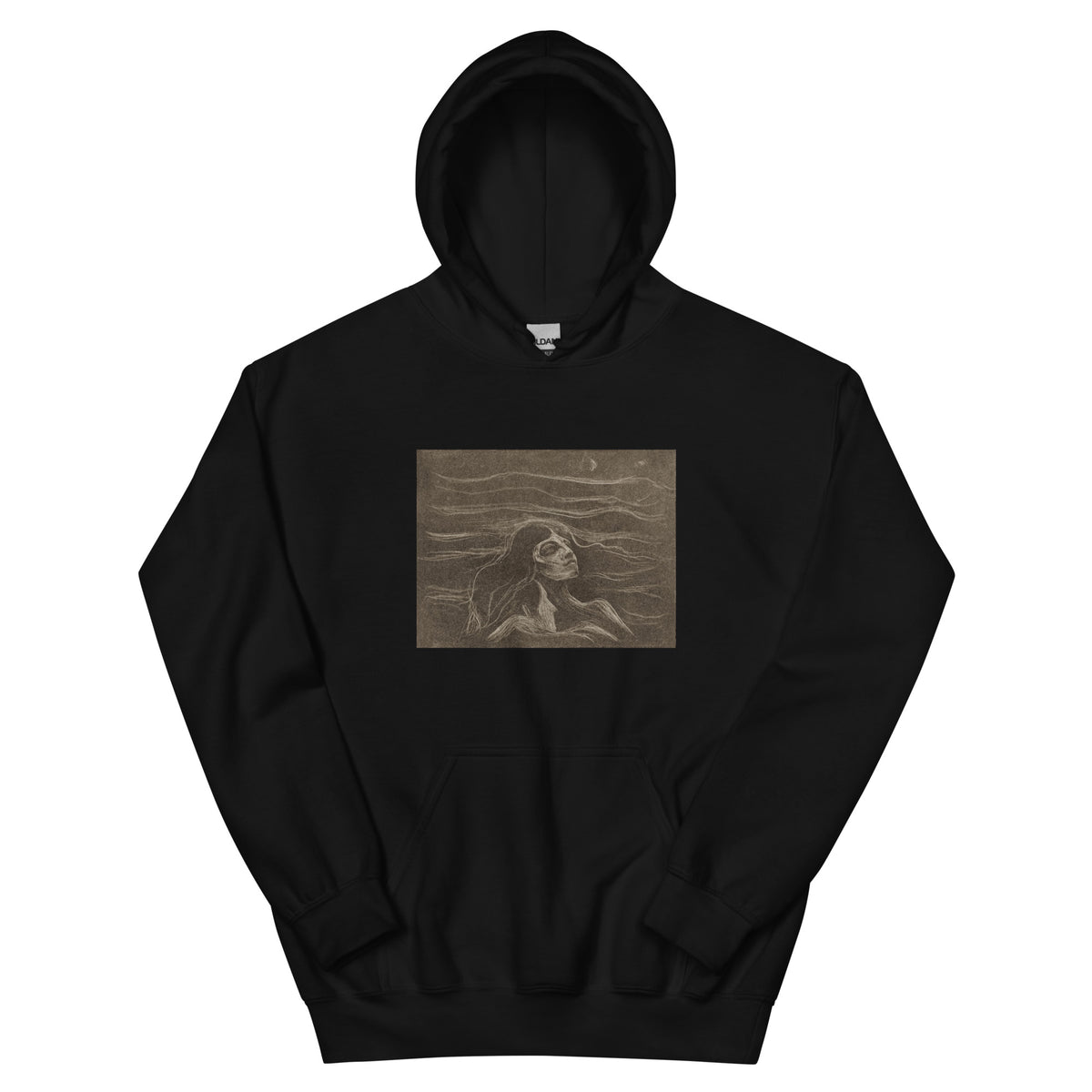 Black Hoodie On The Waves Of Love Essential