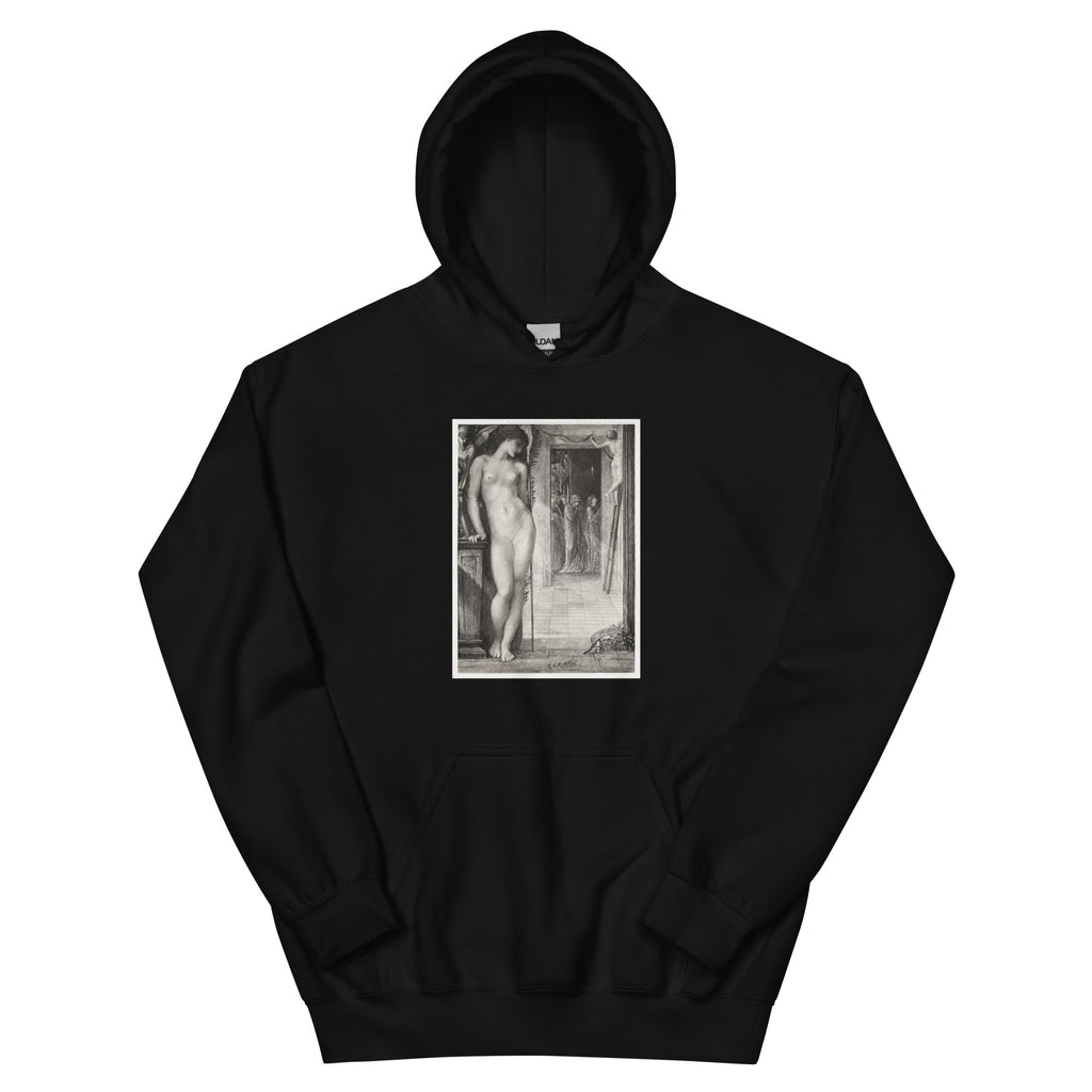 Black Hoodie Venus Epithalamia Print Essential