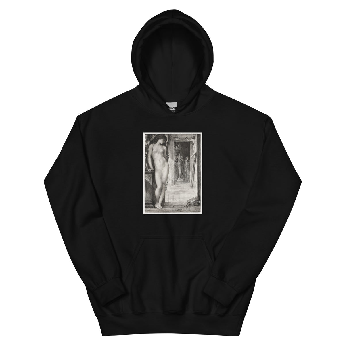 Black Hoodie Venus Epithalamia Print Essential