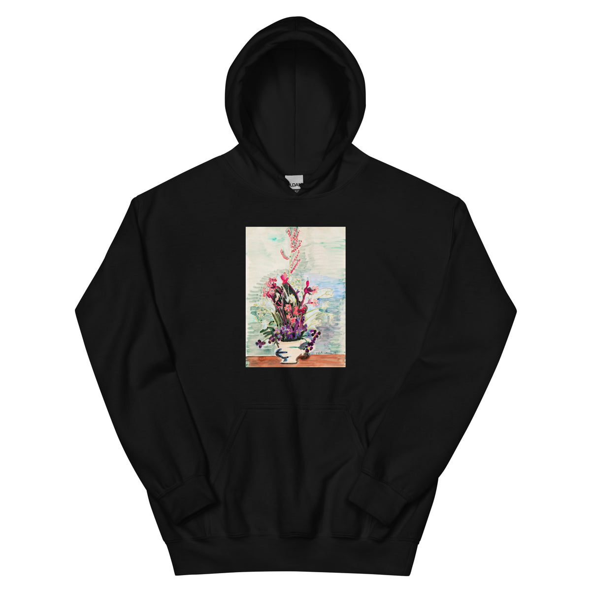 Black Hoodie Vase Of Flowers Essential