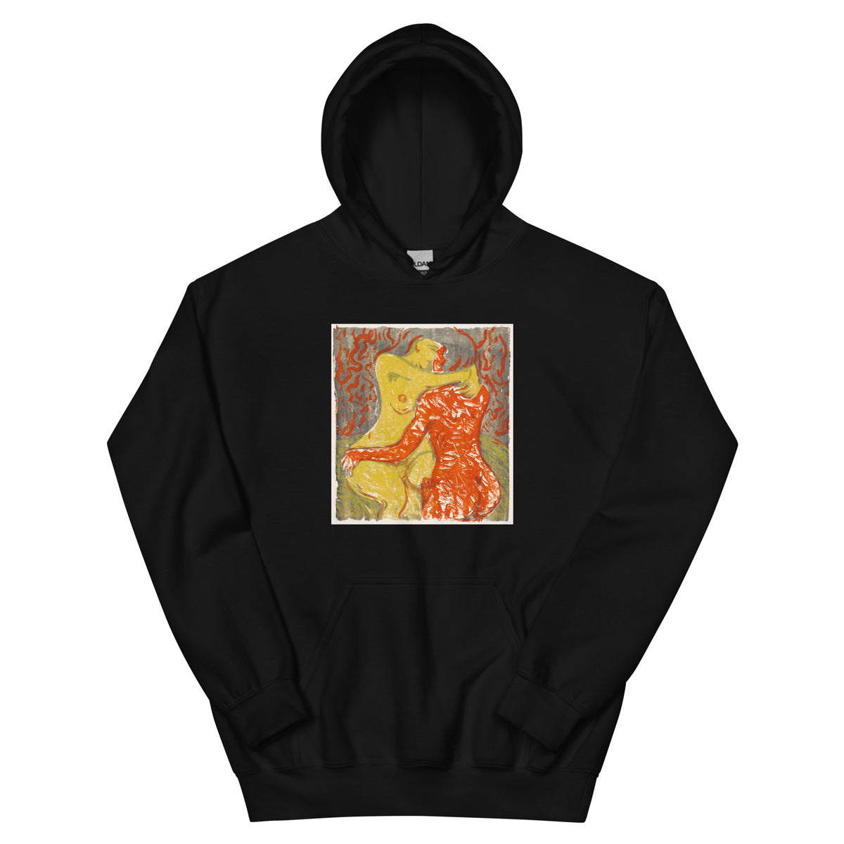 Black Hoodie Love Scene Liebesszene Print Essential