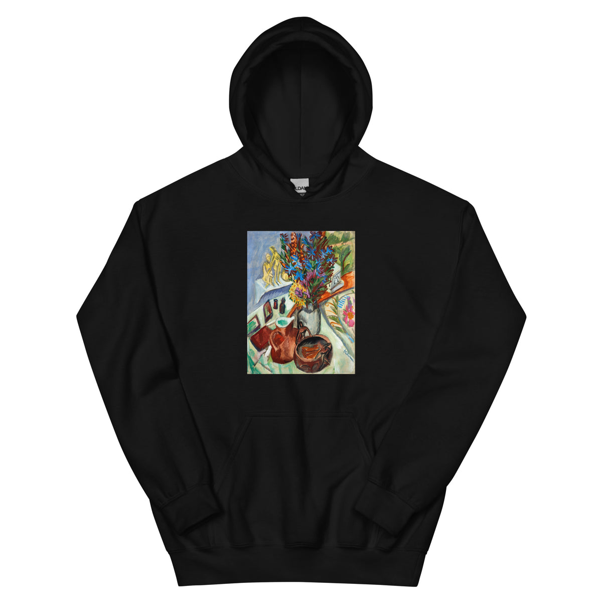 Black Hoodie Still Life With Jug And African Bowl Essential