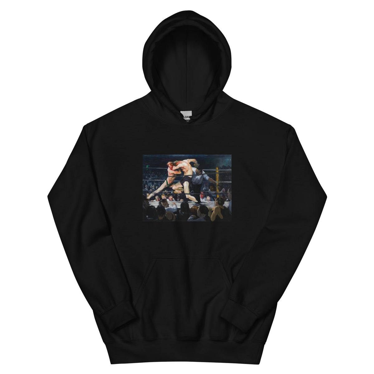 Black Hoodie Stag At Sharkey Essential